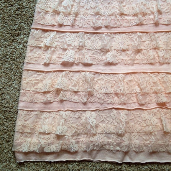 Express Lace Ruffle Dress - Picture 3 of 3